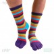 STRIPY prstové pruhované ponožky ToeToe